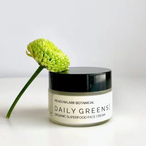 Daily Greens Superfood Face Cream | Organic + Vegan | 1.5 fl oz glass jar
