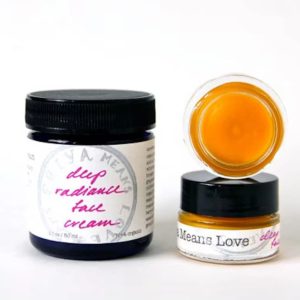 Deep Radiance Face Cream - a luscious organic, truly all-natural facial moisturizer for smooth, lustrous skin (1/4 oz glass jar)