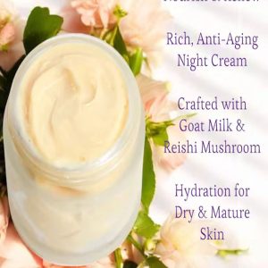 Divine Renewal All Natural Goat Milk Anti-Aging Cream Hydrating Face Moisturizer For Dry And Mature Skin Cream For Fine Lines And Wrinkles
