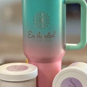Energy drink mix full of vitamins and caffeine HIGH ENERGY Loaded Drinks with 40oz with Handle and Straw FREE Shipping