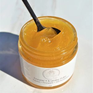 Enzyme Cleansing Oil Balm - Gel to Milk Cleanser - Pineapple + Papaya + Sea Buckthorn - Naturally Exfoliating, Promotes a Vibrant Appearance