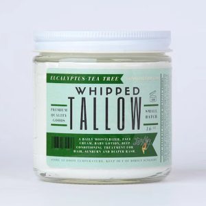 Eucalyptus Tea Tree Whipped Tallow Moisturizer | 100% Natural Skincare | Deep Hydration for Face & Body