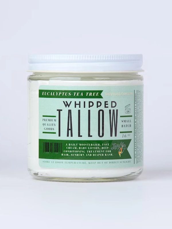 Eucalyptus Tea Tree Whipped Tallow Moisturizer | 100% Natural Skincare | Deep Hydration for Face & Body
