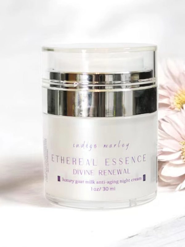Divine Renewal All Natural Goat Milk Anti-Aging Cream Hydrating Face Moisturizer For Dry And Mature Skin Cream For Fine Lines And Wrinkles - Image 2