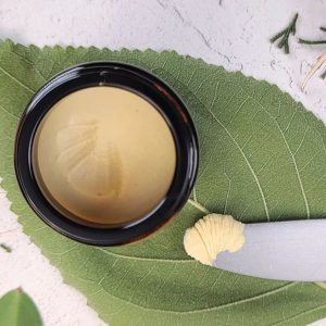 Organic Face Cream, Buttery Botanical Solid Serum, Rosehip, Borage, Sea Buckthorn, Rose
