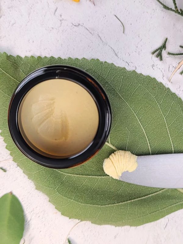 Organic Face Cream, Buttery Botanical Solid Serum, Rosehip, Borage, Sea Buckthorn, Rose