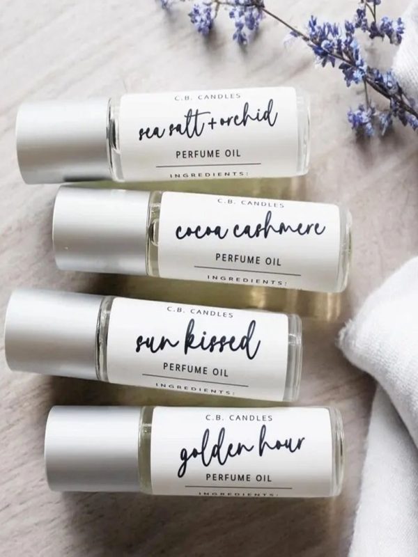 Perfume Oil, Rollerball, Travel Size, Multiple Scents, .33 oz