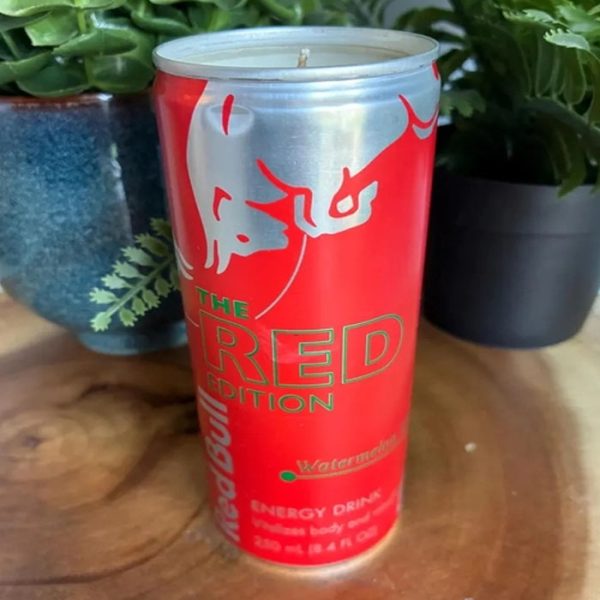 Redbull Watermelon Energy Drink Can Candle