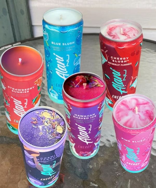 Alani Energy Drink Can Candles Made to Order Any Scent or Color, Strawberry Sunrise